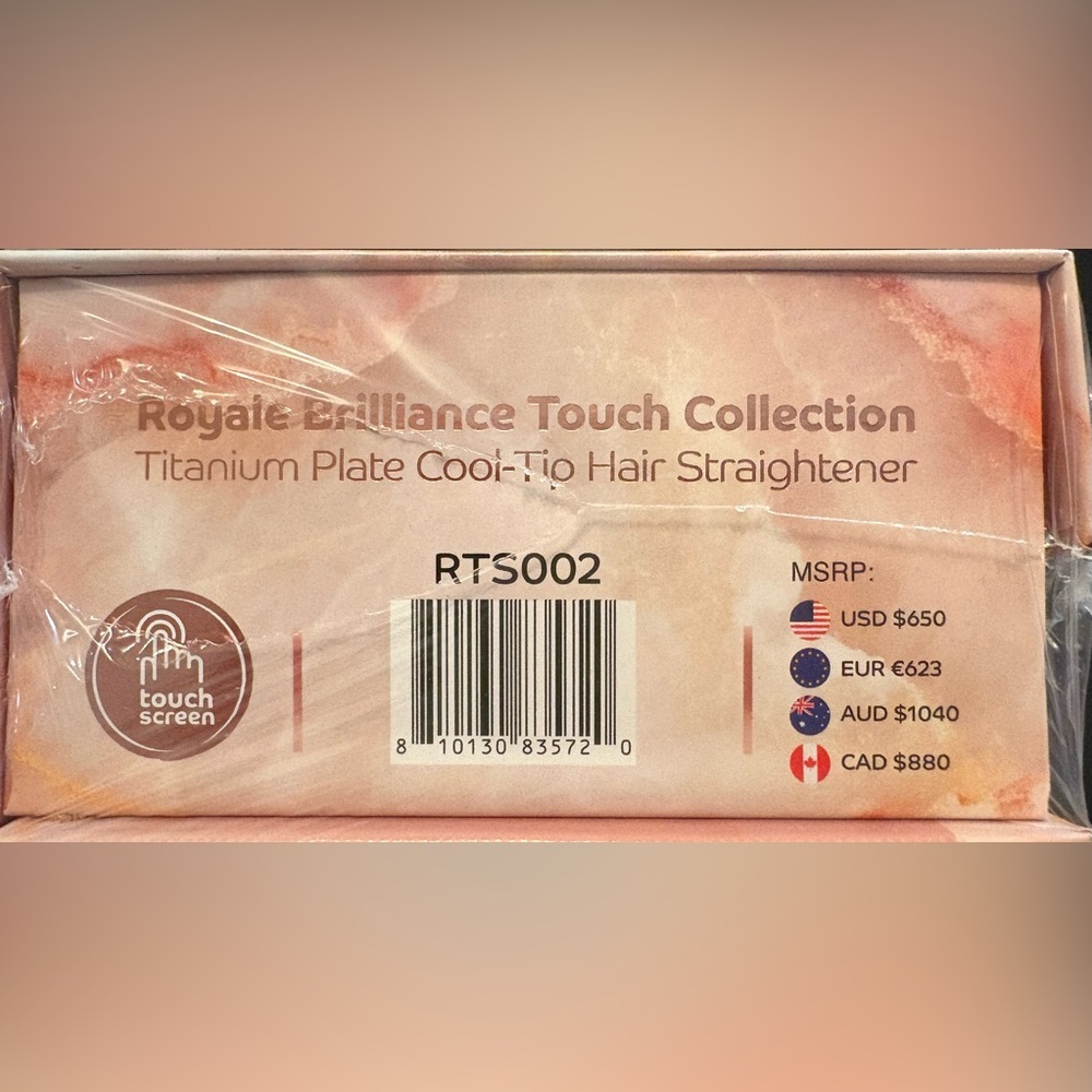 New in Sealed box- Royale Brilliance Touch Straightener. Cool tip& touch screen. - Picture 4 of 5